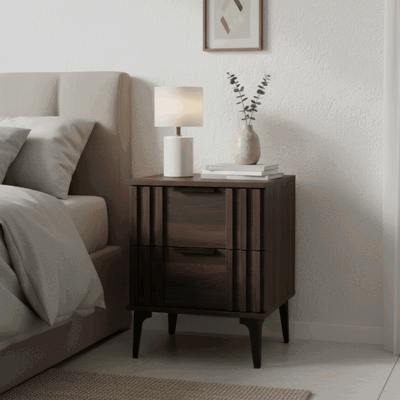 كومدينه خشب ام دي اف، 50×50×47.12 سم، 2 درج - بني product image 1