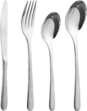 Al Saif Gallery Stainless Steel Cutlery Set, 24 Pieces - Silver product image