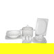 طقم سفرة بورسلان السيف غاليري، 76 قطعة - أبيض product image 1