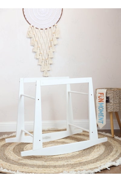 سرير موسى فان مومنت، 76×42×76 سم، حامل هزاز - ابيض product image 4