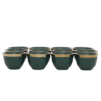 طقم فناجين قهوة بورسلان السيف غاليري، 12 قطعة - أخضر غامق product image 2
