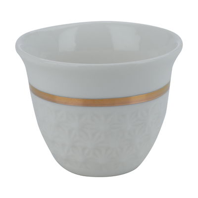 طقم فناجين قهوة عربي بورسلان السيف غاليري، 12 قطعة - ابيض product image 2