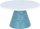 Al Saif Gallery plastic serving stand, 25 x 25 x 14 cm, round, base - blue white product image 2
