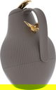 Al Saif Gallery Dora thermos, golden butterfly, 1 liter, thermal glass inner shell, plastic outer shell - Cappuccino product image 2