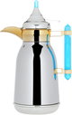 Al Saif Gallery Shahad thermos set, 1/1 liter, two pieces, thermal glass inner shell, steel outer shell - silver and gold product image 7