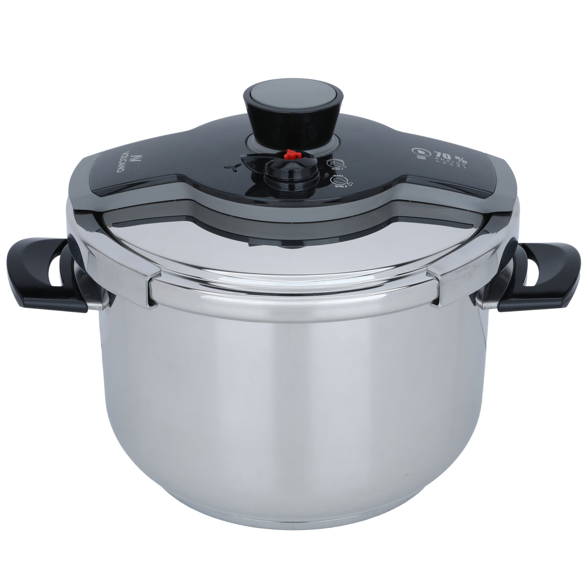 Steel Volcano Pressure Cooker, 10 Liter - Silver product image 1