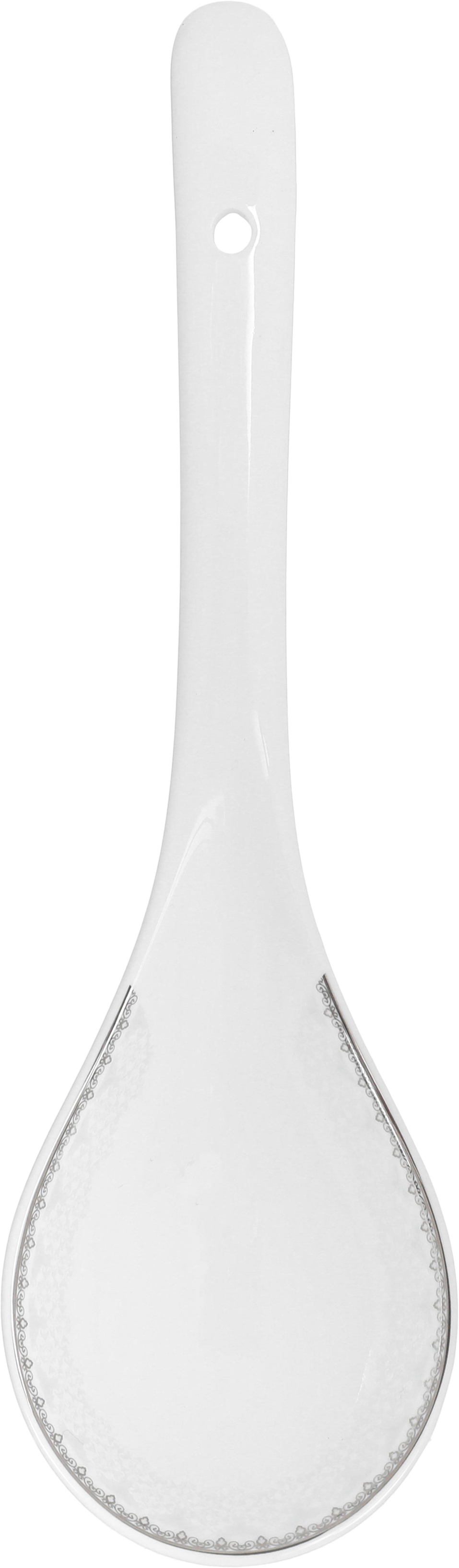 طقم سفرة بورسلان دانيا، 77 قطعة - ابيض فضي product image 14