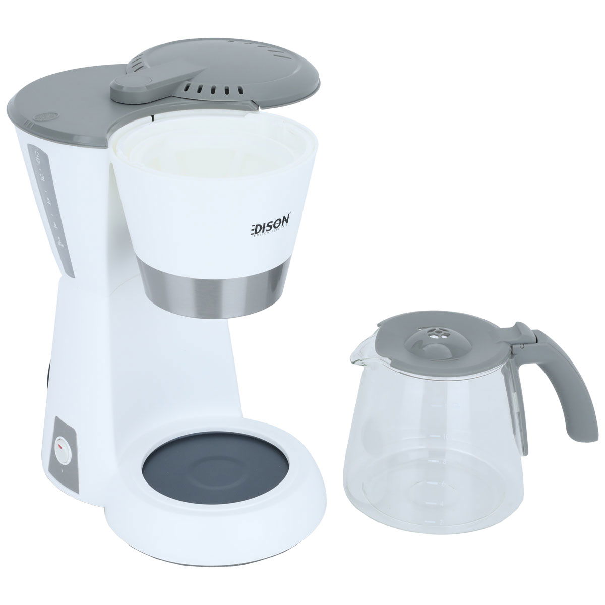 Edison Drip Coffee Maker, 1.5L, 1000W - White Gray product image 3