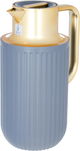 Everest Laura Thermos, 1.6 litres, golden handle, thermal glass inner shell, plastic outer shell - dark gray product image 2