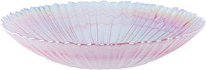 Alsaif Gallery Glass Dessert Serving Platter, 24.5x24.5x2.5 cm - Clear Brown product image