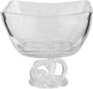 وعاء تقديم زجاج السيف غاليري، 23x23x19 سم، قاعدة، معين - شفاف product image 2