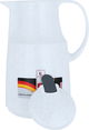 Al-Rhine thermos, 1 liter, compressor, thermal glass inner container, plastic outer shell - white product image 2
