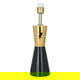 أبجورة إديسون، 49x37x37 سم، استيل، قاعدة ذهبي - أسود product image 3