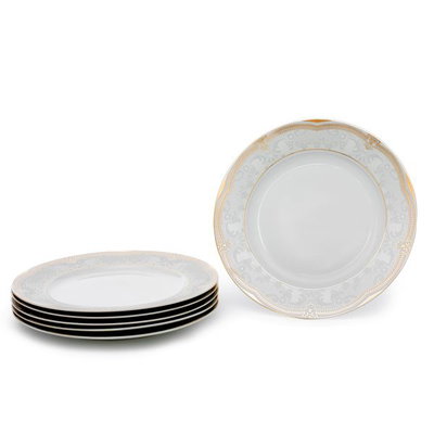 طقم سفرة بورسلان السيف غاليري، 65 قطعة - أبيض product image 10