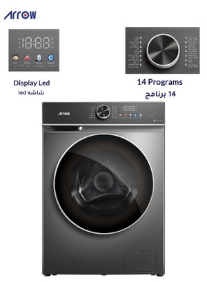 RO-11FWDDTS Automatic Washing Machine, 10 kg, Drying 7 kg, Front Loading - Dark Gray product image 2