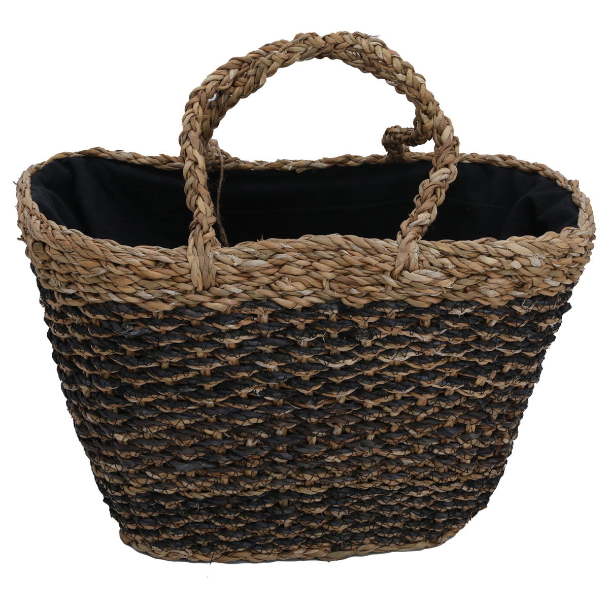 Al Saif Gallery wicker thermos bag, 42 x 26 cm - black beige product image 2