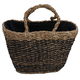 Al Saif Gallery wicker thermos bag, 42 x 26 cm - black beige product image 2