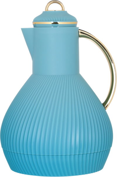 AliaAl Saif Gallery Thermos, 1 liter, Inner Glass, Pressure Cooker - Turquoise product image 2