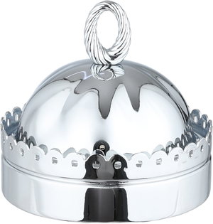 تمرية بغطاء ستانلس استيل السيف غاليري، 11.7x11.7x8.8 سم، دائري - فضي product image