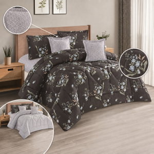 Duvet Set, 230x250 cm, Double, 6 Pieces - Brown Gray product image