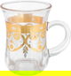 Max Glass Teapot Set, Gold and Silver Pattern, 6 Pieces - Clear product image 2