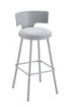كرسي بار مودرن معدن، 95×40×40 سم، قاعدة قماش - رمادي product image 3