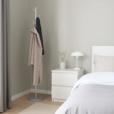 علاقة ملابس مودرن معدن، ارتفاع 185 سم - ابيض product image 1