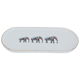 Al Saif Gallery Porcelain Serving Board, 27 cm - White product image 1