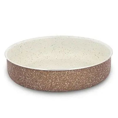 Rocky Granite Oven Tray, 26cm, Round - Brown product image 2