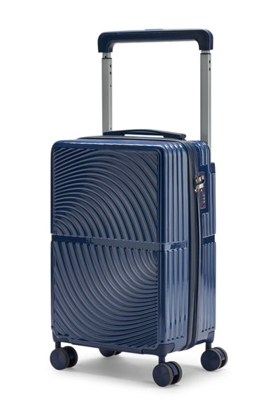 طقم شنط سفر بولي كربونات ليمرا، 20 24 بوصة، 4 عجلات، بزاوية 360 درجة، OT-9005 - ازرق product image 3