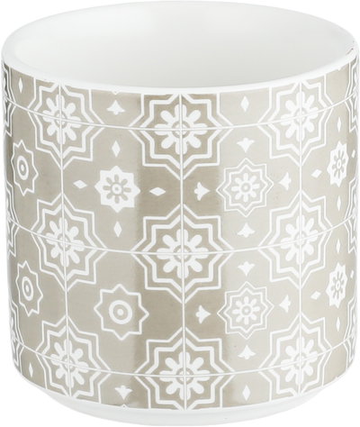 طقم علب بهارات مع استاند خشب بورسلان ون مور, 7 قطع، نقش بيج - ابيض خشبي product image 6