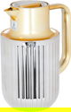 Laura Everest Thermos, 1 liter, thermal glass inner case, pressure, gold-silver handle product image 2
