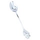 Set of steel tea spoons with rose handle,Al Saif Gallery, 6 pieces - silver product image 2