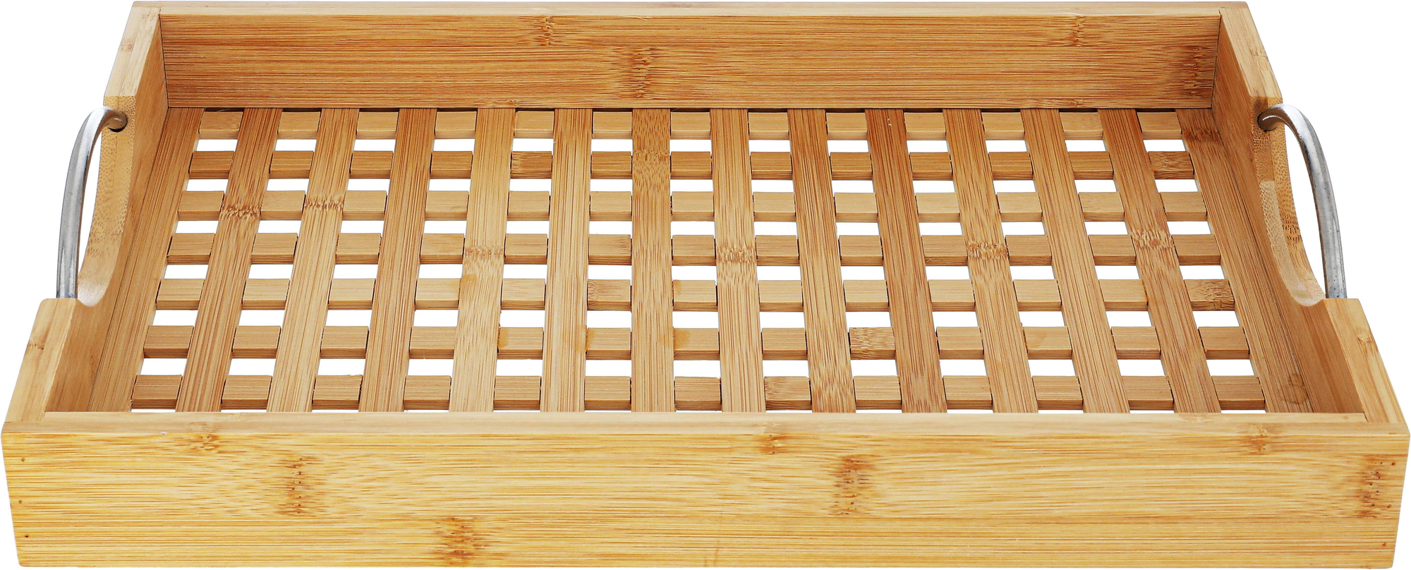 Al Saif Gallery wooden serving tray, perforated, rectangular - wooden product image