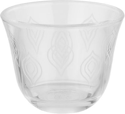طقم تقديم شاي وقهوة زجاج واستيل السيف غاليري، 18 قطعة - شفاف فضي product image 3
