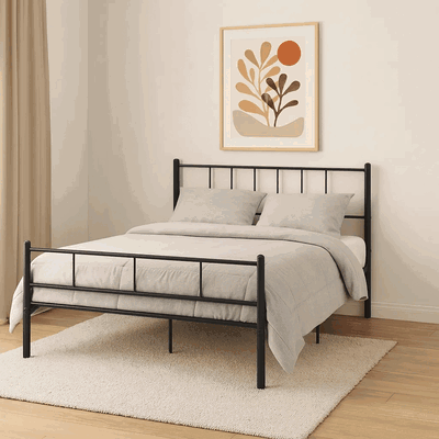 سرير حديد، 40×140×200 سم - أسود product image 2