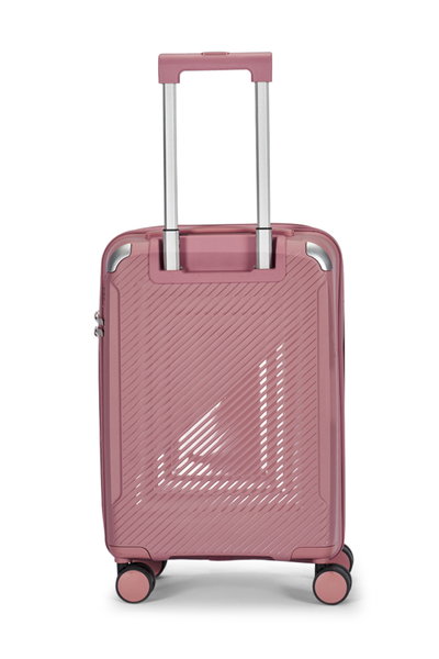 طقم شنط سفر بولي بروبيلين ليمرا، 3 مقاسات، 4 عجلات، بزاوية 360 درجة، LMA-PP513 - روزجولد product image 3