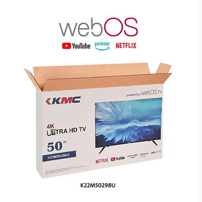 تلفزيون بدون اطار سمارت كي ام سي، 50 بوصة، 4K، ريسيفر داخلي، نظام ويب اوس، K22M50298U - اسود product image 4