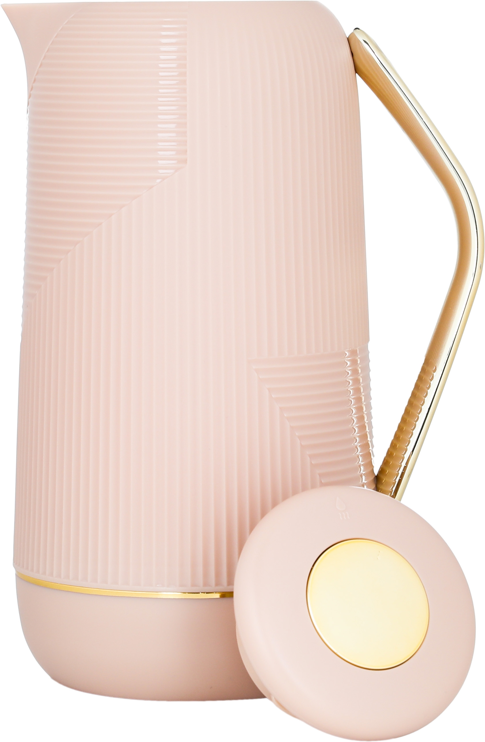 Glory Rawaa Thermos, 1 liter, thermal glass inner container, plastic outer shell - dark beige product image 3