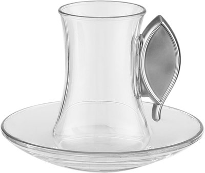 طقم ترامس العلا السيف غاليري، 21 قطعة، مع طوفرية، اكواب شاي و قهوة - لؤلؤي فضي product image 4