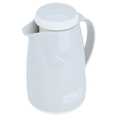 Helios Thermos, 0.6 L, Glass Inner Carrier, Plastic Outer Body - Light Grey product image 3