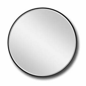 مراية دائرية زجاج، 80×80 سم، اطار معدن - اسود product image 2
