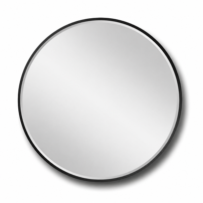 مراية دائرية زجاج، 80×80 سم، اطار معدن - اسود product image 2