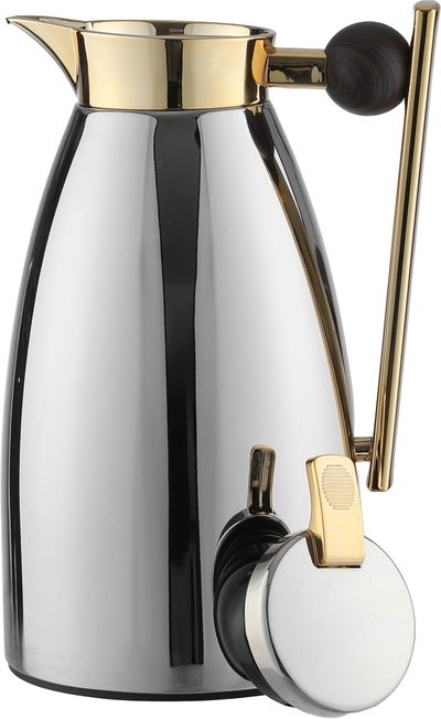 طقم ترامس ألاء السيف غاليري، 1 /1لتر، قطعتين، حافظة داخلية زجاج حراري، يد خشبي، ضغاط - فضي product image 9