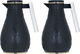 Al Saif Gallery Karam thermos set, 1/0.65 litre, Islamic pattern, thermal glass inner shell, plastic outer shell - black product image 1