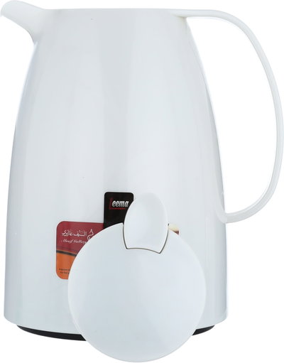 Al Saif Gallery Lima Thermos, 1.5 liters, compressor, thermal glass inner container, plastic outer shell - pearl product image 4