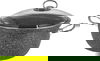 Hacshever Lavilla Granite Frying Pan, Steel Handle, Glass Lid, Basket, 24x13 cm - Grey product image 1