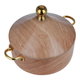 حافظة طعام خشب السيف غاليري، 24سم، غطاء مذهب - بني product image 3