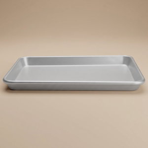 Al Saif Gallery Aluminum Tray, 33×24×3 cm, Rectangle - Silver product image
