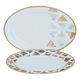 طقم سفرة بورسلان السيف غاليري، 62 قطعة - ابيض ذهبي product image 4